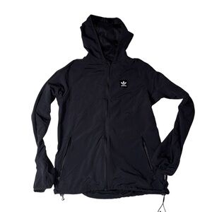adidas Black Zip-Up Windbreaker